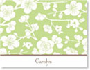 Boatman Geller Stationery - Blossom Wasabi Folded Note