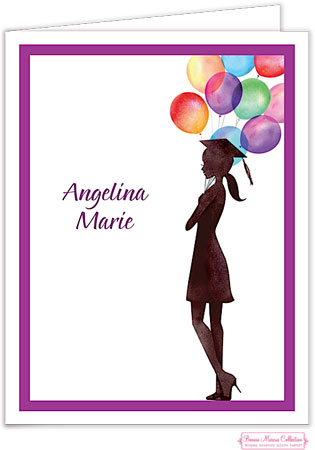 Personalized Stationery/Thank You Notes by Bonnie Marcus - Beautiful Balloons Grad