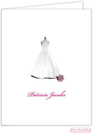 Personalized Stationery/Thank You Notes by Bonnie Marcus - Bridal Dress Form