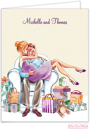 Personalized Stationery/Thank You Notes by Bonnie Marcus - Kisses For Baby (Yellow/Blonde) Personalized Stationery/Thank You Notes by Bonnie Marcus - Kisses For Baby (Yellow/Blonde)