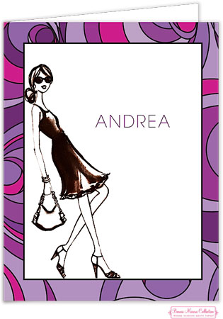 Personalized Stationery/Thank You Notes by Bonnie Marcus - Lavender Surprise Personalized Stationery/Thank You Notes by Bonnie Marcus - Lavender Surprise