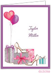 Bonnie Marcus Personalized Stationery/Thank You Notes - Bridal Shoes & Balloons