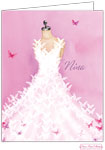 Personalized Stationery/Thank You Notes by Bonnie Marcus - Butterfly Dress