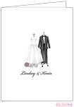 Bonnie Marcus Personalized Stationery/Thank You Notes - Couple Dress Form