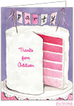 Personalized Stationery/Thank You Notes by Bonnie Marcus - Pink Party Cake