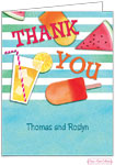 Personalized Stationery/Thank You Notes by Bonnie Marcus - Summer Essentials Blue