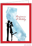 Bonnie Marcus Personalized Stationery/Thank You Notes - California Couple