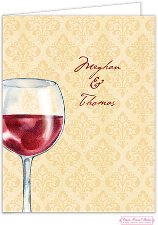 Personalized Stationery/Thank You Notes by Bonnie Marcus - Vin Et Fromage Personalized Stationery/Thank You Notes by Bonnie Marcus - Vin Et Fromage