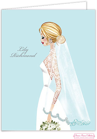 Personalized Stationery/Thank You Notes by Bonnie Marcus - Vintage Veil Personalized Stationery/Thank You Notes by Bonnie Marcus - Vintage Veil