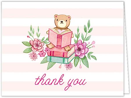 Personalized Stationery/Thank You Notes by Bonnie Marcus - Book Baby Shower (Pink) Personalized Stationery/Thank You Notes by Bonnie Marcus - Book Baby Shower (Pink)