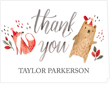 Personalized Stationery/Thank You Notes by Bonnie Marcus - Fox Hollow Personalized Stationery/Thank You Notes by Bonnie Marcus - Fox Hollow