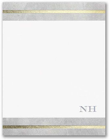 Concrete Imagery Thermography Printed Flat Note Cards by Carlson Craft
