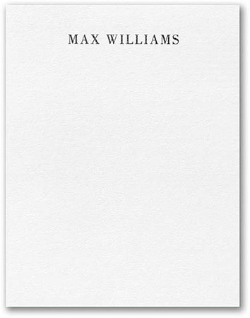 Bands of Gold Thermography Printed Flat Note Cards by Carlson Craft