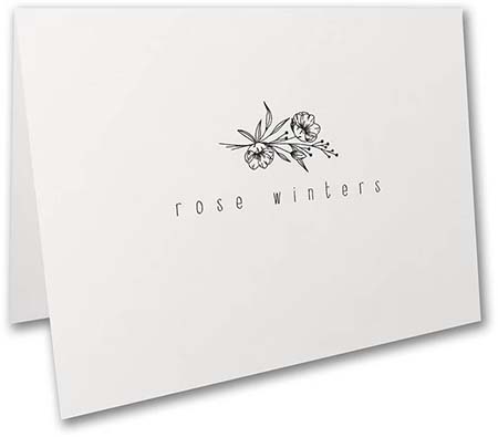 It's From Me Thermography Printed Folded Note Cards by Carlson Craft