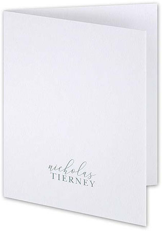 Standout Impression Thermography Printed Folded Note Cards by Carlson Craft