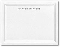 Myriad Border Thermography Printed Flat Note Cards by Carlson Craft