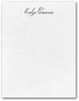 Flowers in Pearl Thermography Printed Flat Note Cards by Carlson Craft