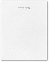 Noted Damask Thermography Printed Flat Note Cards by Carlson Craft