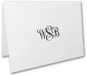 Stylish Thermography Printed Folded Note Cards by Carlson Craft