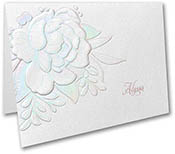 Enchanted Blooms Thermography Printed Folded Note Cards by Carlson Craft