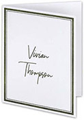 Double Lined Thermography Printed Folded Note Cards by Carlson Craft