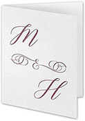 Initial Impressions Thermography Printed Folded Note Cards by Carlson Craft