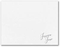 Borderline Signature Thermography Printed Flat Note Cards by Carlson Craft
