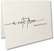 A Note From Thermography Printed Folded Note Cards by Carlson Craft