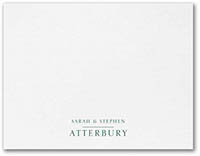 Linear Style Thermography Printed Flat Note Cards by Carlson Craft