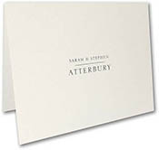 Linear Style Thermography Printed Folded Note Cards by Carlson Craft