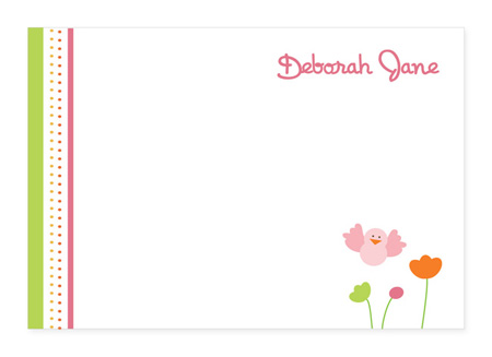 Spark & Spark - Stationery (Birdie and flowers - 01-BA-304-7)