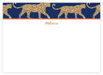 Clairebella Stationery/Thank You Notes - Leopard Navy