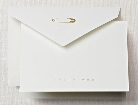 Crane & Co. Diaper Pin Thank You Notes – Charleston Street