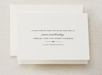 Boxed Stationery Sets by Crane - Charcoal Hand Engraved Pearl White Sympathy Acknowledgement Note