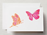 Crane Boxed Stationery Sets - Brushstroke Butterflies Note Crane Boxed Stationery Sets - Brushstroke Butterflies Note