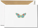 Crane Boxed Stationery Sets - Engraved Butterfly Note