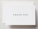Crane Boxed Stationery Sets - Letterpress Thank You Note