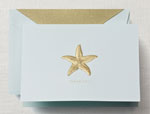 Boxed Stationery Sets by Crane - Hand Engraved Starfish Thank You Note
