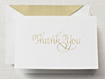 Boxed Stationery Sets by Crane - Hand Engraved Calligraphic Thank You Note