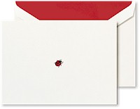 Boxed Stationery Sets by Crane - Hand Engraved Lady Bug Note