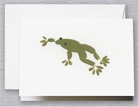 Crane Boxed Stationery Sets - Brushstroke Frog Note Crane Boxed Stationery Sets - Brushstroke Frog Note