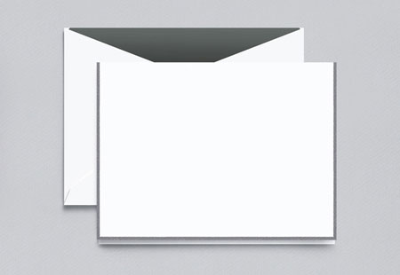 Boxed Thank You Notes by Crane (Charcoal Bordered) Boxed Thank You Notes by Crane (Charcoal Bordered)