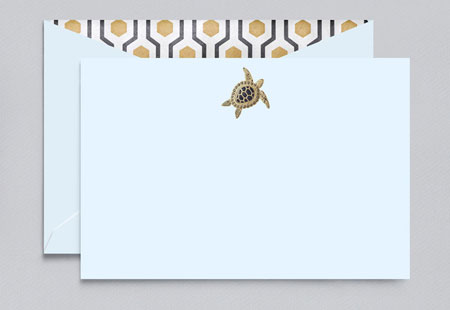 Boxed Correspondence Cards by Crane (Engraved Sea Turtle) Boxed Correspondence Cards by Crane (Engraved Sea Turtle)