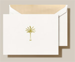 Crane Boxed Stationery Sets - Hand Engraved Palm Tree Note