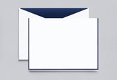 Boxed Thank You Notes by Crane (Navy Bordered White)