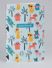 Non-Personalized Notebooks by Crane (Tropical Dogs)