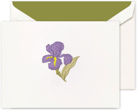 Boxed Thank You Notes by Crane (Engraved Iris) Boxed Thank You Notes by Crane (Engraved Iris)
