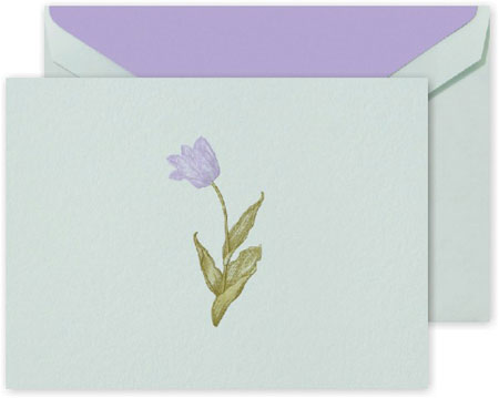 Boxed Thank You Notes by Crane (Engraved Tulip) Boxed Thank You Notes by Crane (Engraved Tulip)