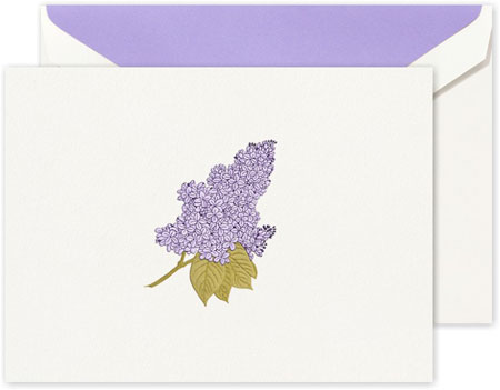 Boxed Thank You Notes by Crane (Engraved Lilac) Boxed Thank You Notes by Crane (Engraved Lilac)