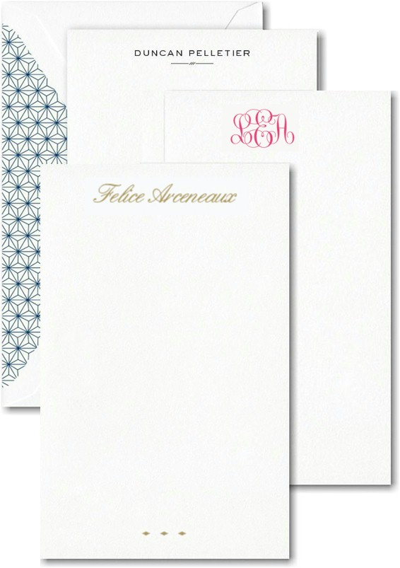 Crane & Co. - Perfectly Personalized Flat Cards (White Vertical Card - 2022)